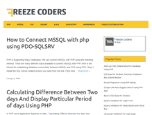 Tablet Screenshot of freezecoders.com